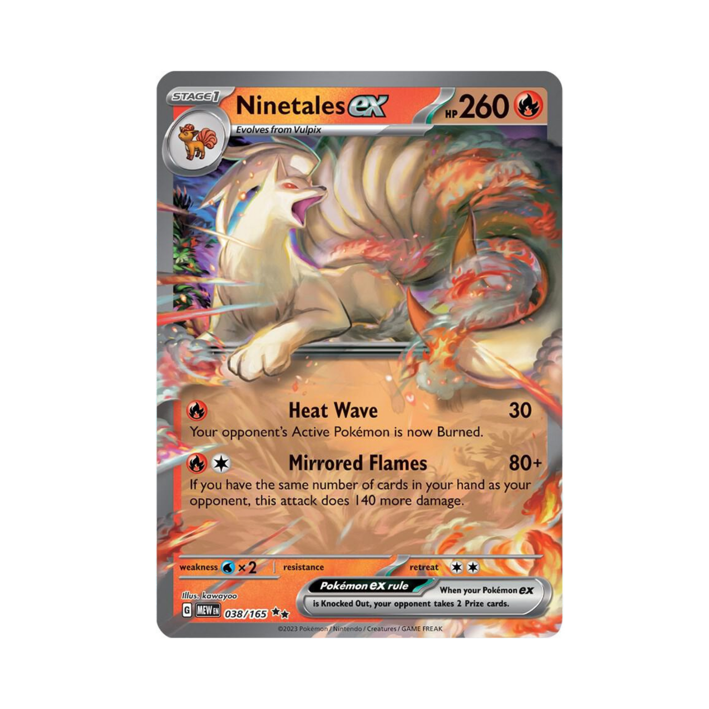 38 Ninetales ex - 151 (NM)