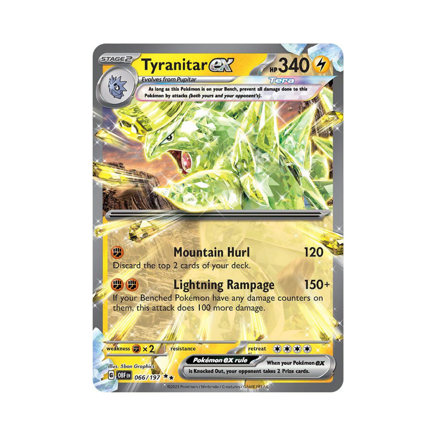 66 Tyranitar ex - OBF (NM)