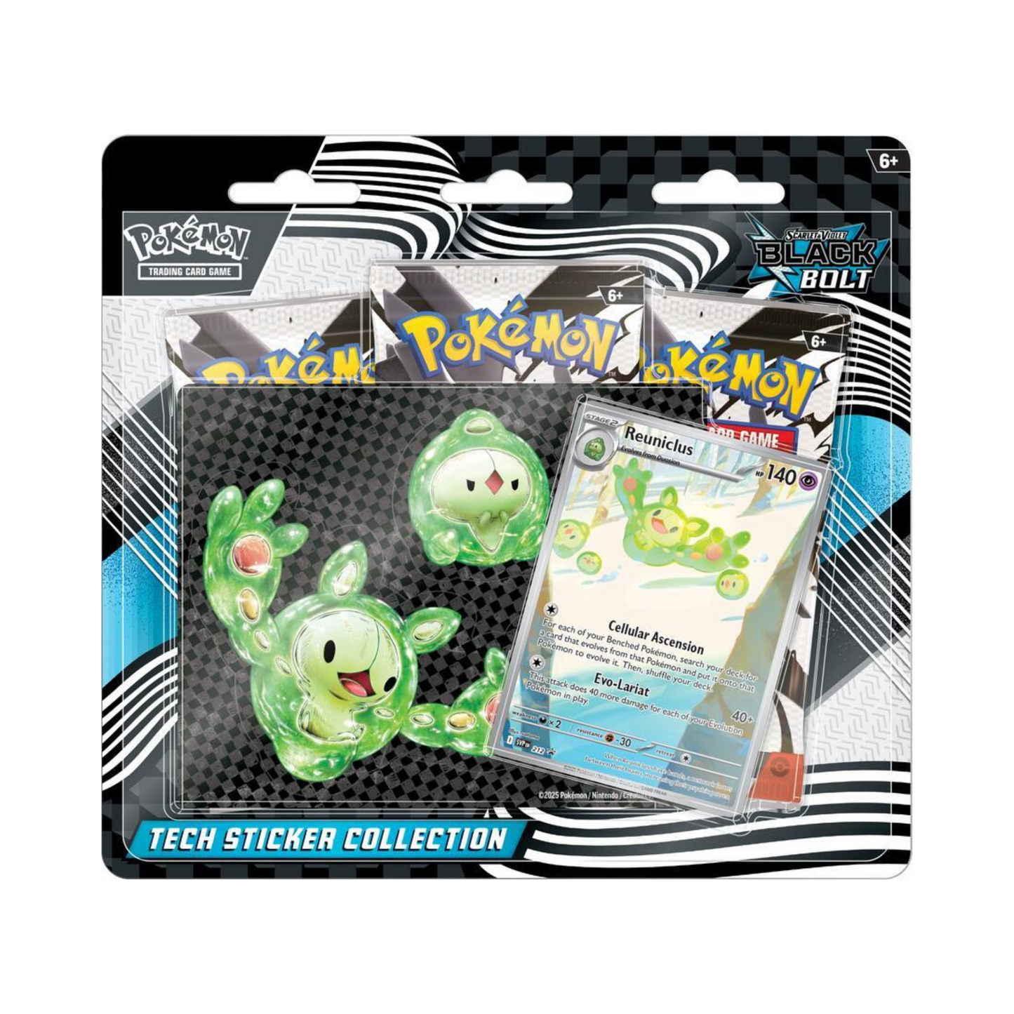 Pokemon Black Bolt Tech Sticker Collection