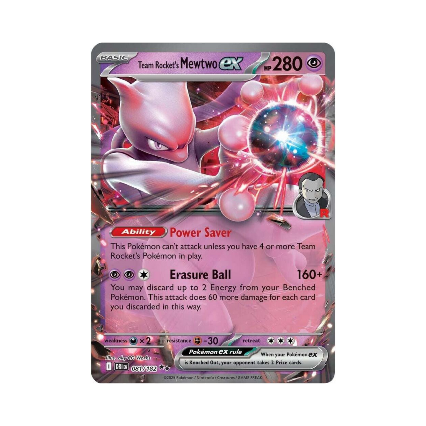 81 Team Rocket's Mewtwo - DRI (NM)