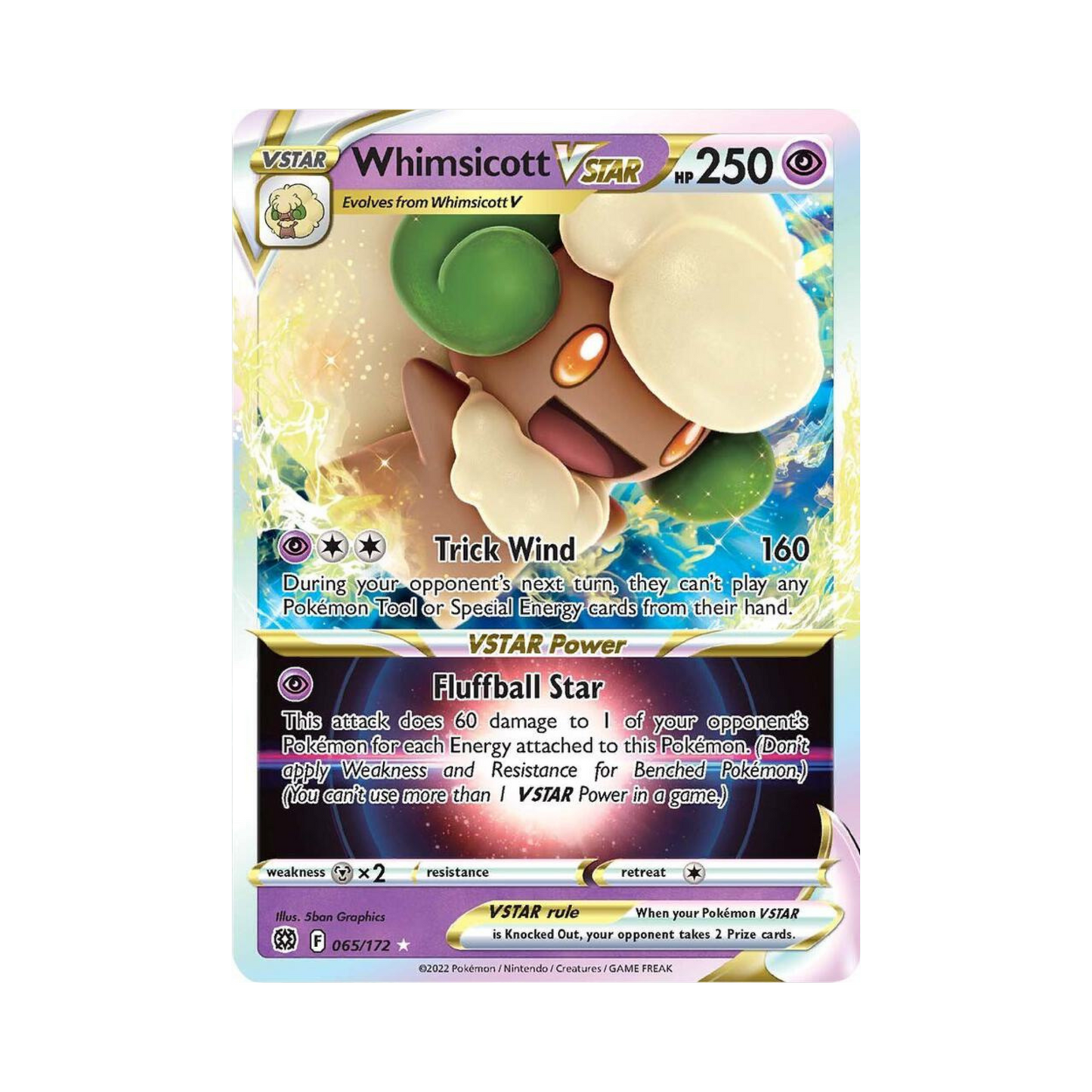 65 Whimsicott VSTAR - SWSH09 (LP)