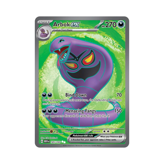 185 Arbok ex - 151 (NM)