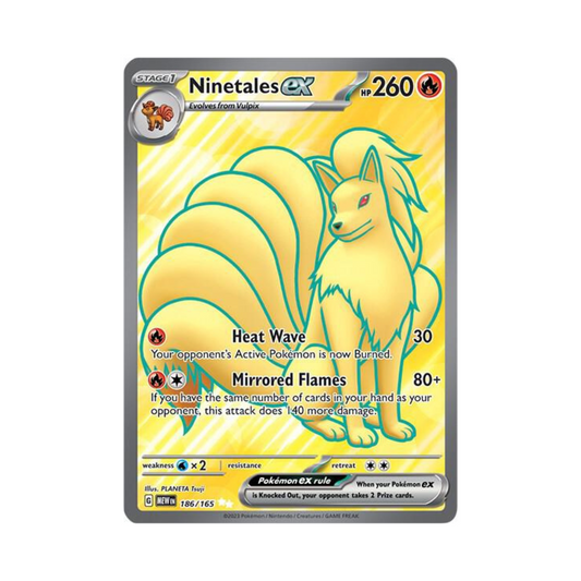 186 Ninetales ex - 151 (NM)