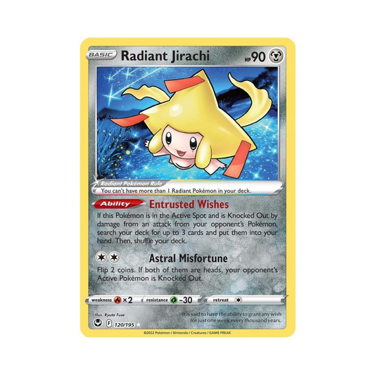 120 Radiant Jirachi - SWSH12 (NM)