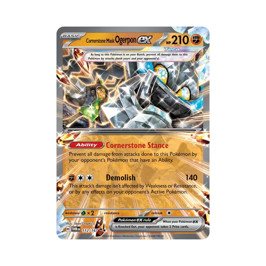 112 Cornerstone Mask Ogerpon ex - TWM (NM)