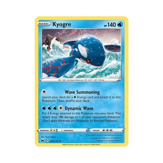 36 Kyogre Reverse Holo - CZ (HP)