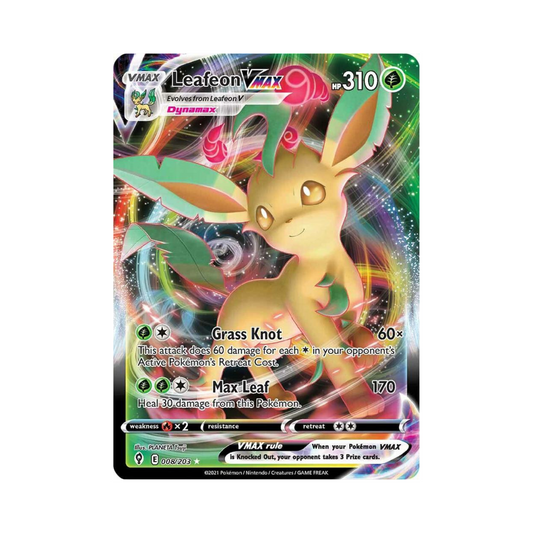 8 Leafeon VMAX - SWSH07 (NM)