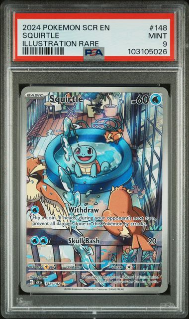 PSA 9 Squirtle - Stellar Crown